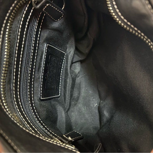 Coach Wool and Leather Shoulder Bag G3J-9395 - Picture 8 of 12